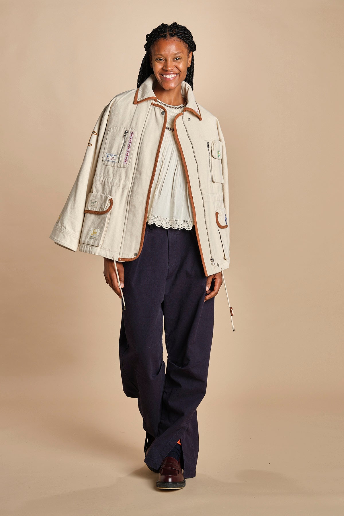 field jacket CAROLYN 038 CREAM sea ny 