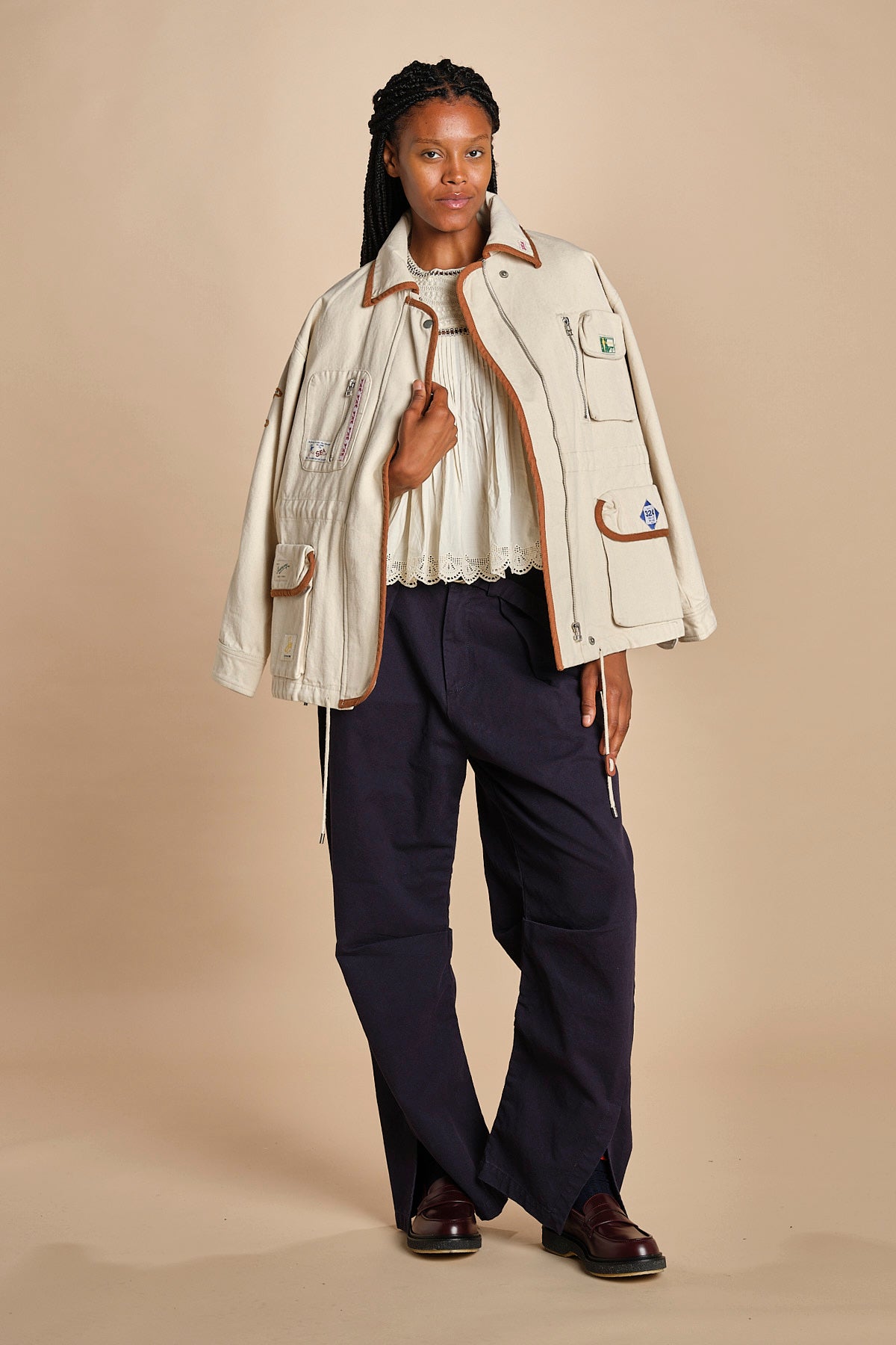 field jacket CAROLYN 038 CREAM sea ny 