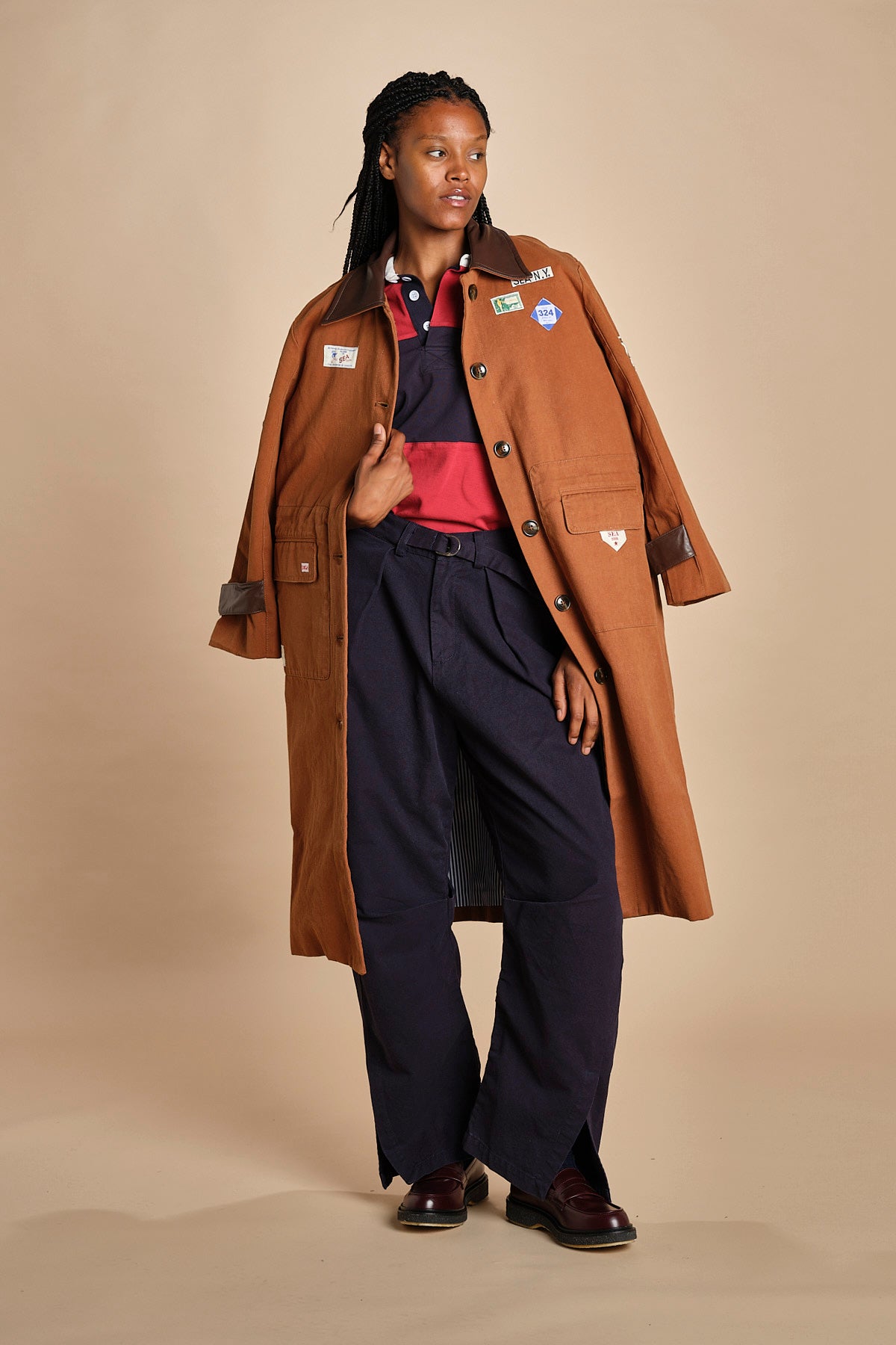 cappotto lungo CAROLYN 039 CAMEL sea ny 