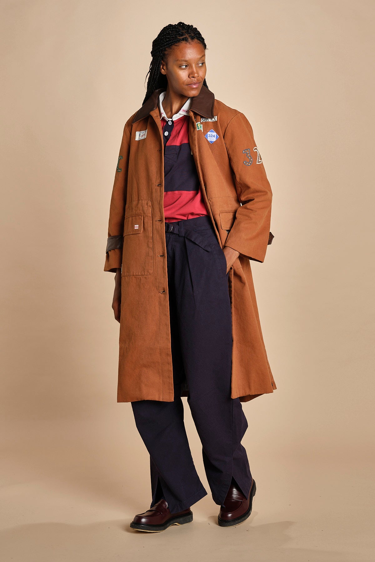 cappotto lungo CAROLYN 039 CAMEL sea ny 