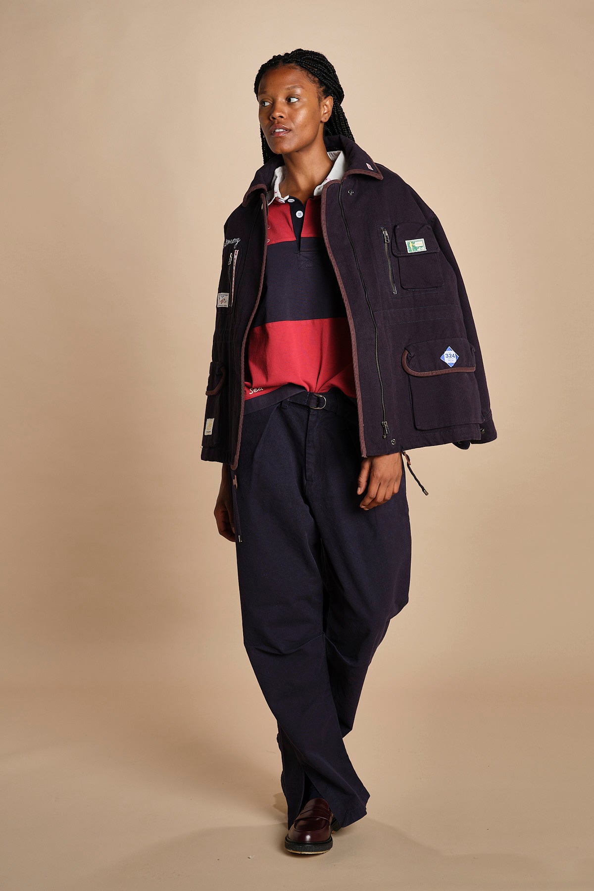 pantalone con cintura CAROLYN  040 NAVY sea ny 