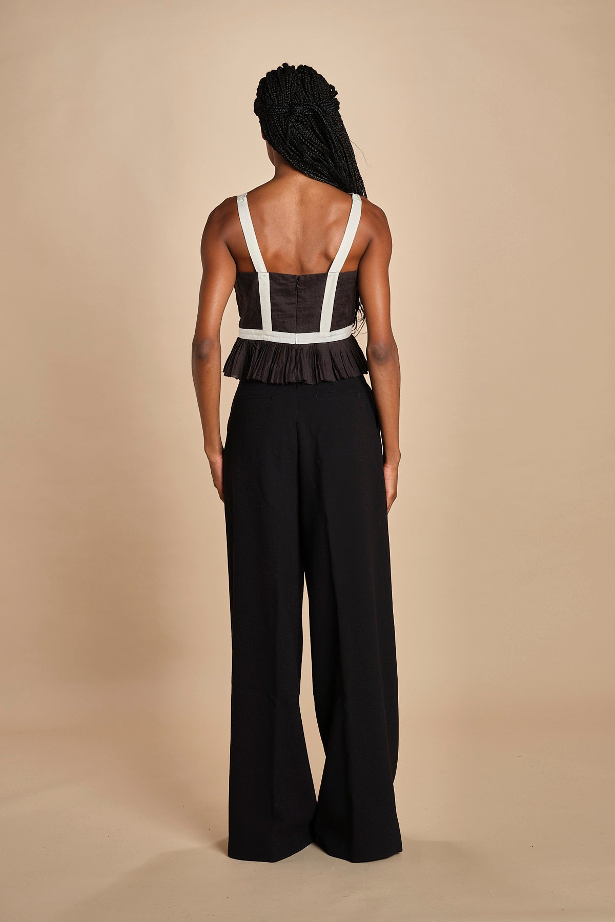 top con fiocco in contrasto THALIA 094 BLACK sea ny 