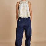 top con pizzo MEDINA 095 CREAM sea ny 