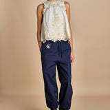 top con pizzo MEDINA 095 CREAM sea ny 