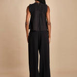 top plisse senza maniche LARISSA 107 BLACK BLACK sea ny 
