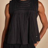 top plisse senza maniche LARISSA 107 BLACK BLACK sea ny 