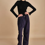 maglia girocollo jaquard RUBY 118 BLACK sea ny 