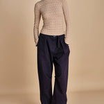 maglia girocollo jaquard RUBY 118 CHAMPAGNE sea ny 