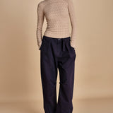 maglia girocollo jaquard RUBY 118 CHAMPAGNE sea ny 