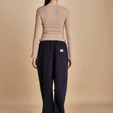 maglia girocollo jaquard RUBY 118 CHAMPAGNE sea ny 