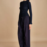 maglia girocollo jaquard RUBY 118 NAVY sea ny 