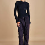 maglia girocollo jaquard RUBY 118 NAVY sea ny 