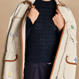 maglia girocollo jaquard RUBY 118 NAVY sea ny 