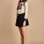 mini gonna pieghe. ADELINE 001 BLACK sea ny 