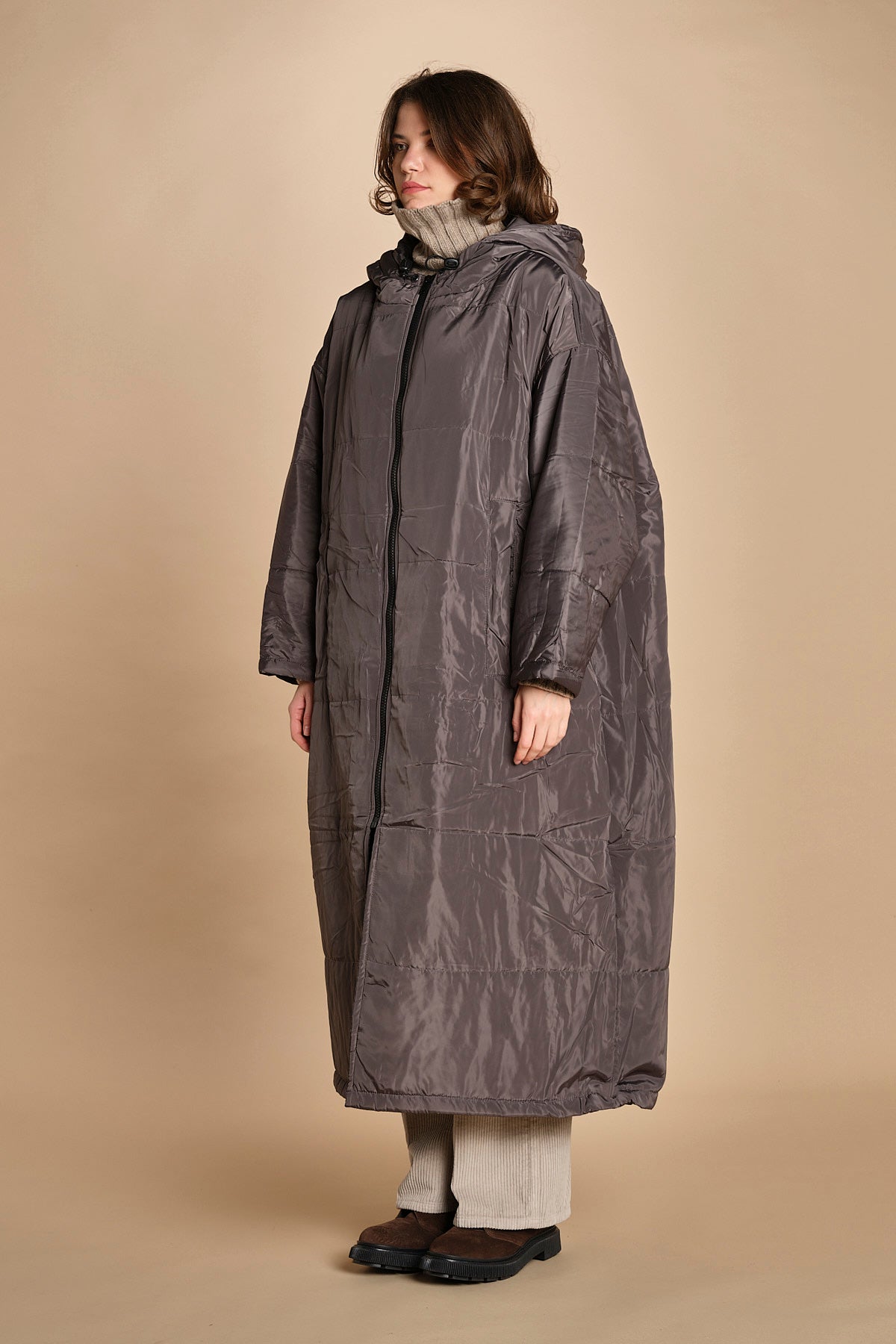 piumino lungo. 90110 ANTRACIT sittingsuit 