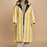 piumino lungo. 90110 MONACO RIGHE sittingsuit 