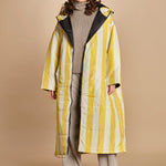 piumino lungo. 90110 MONACO RIGHE sittingsuit 