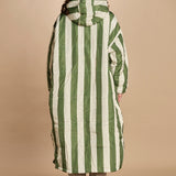 piumino lungo. 90110 SANTORINI RIGHE sittingsuit 