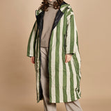 piumino lungo. 90110 SANTORINI RIGHE sittingsuit 