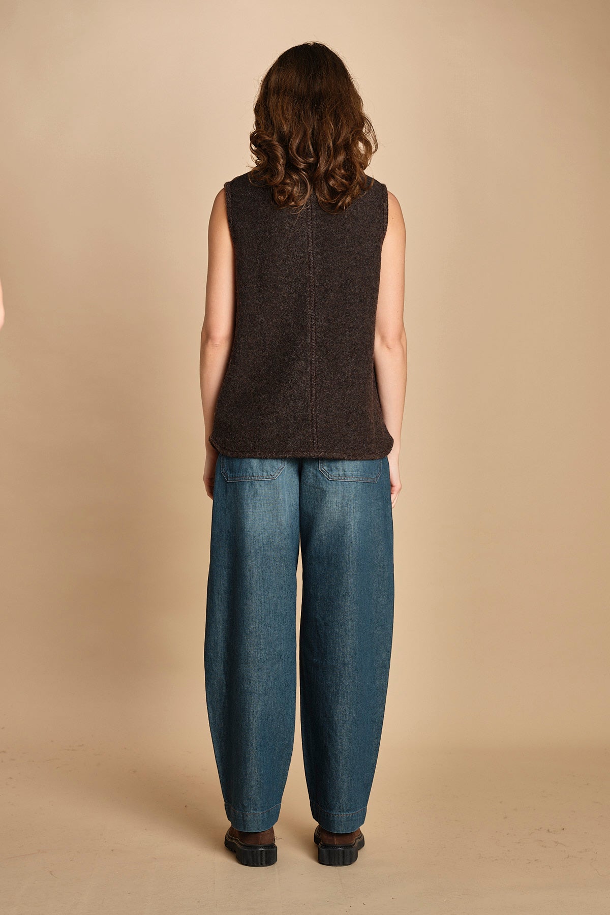 gilet in lana cotta. BLS1504 MAR32 soeur 