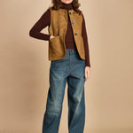 gilet di montone reversibile. BLS1605 KAK2325S soeur 