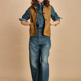 gilet di montone reversibile. BLS1605 KAK2325S soeur 