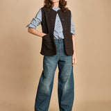 camicia a righe con colo guru. CHE0185 BLE5825W soeur 