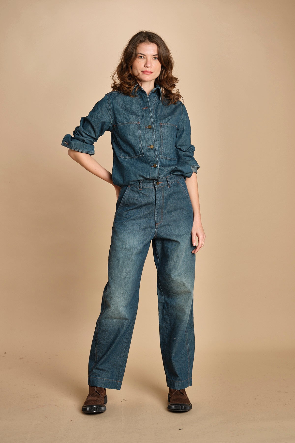 camicia in denim. CHE0192 BLE3525W soeur 