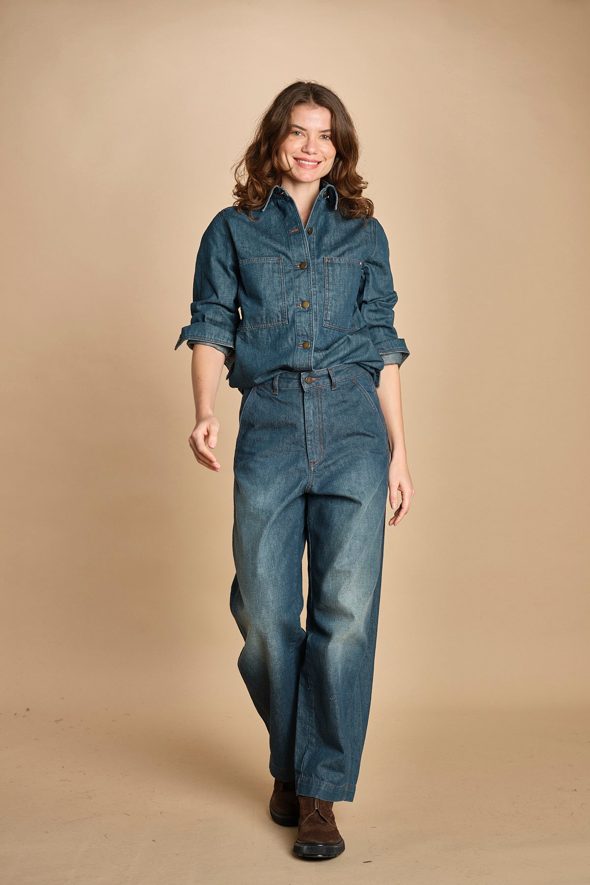 camicia in denim. CHE0192 BLE3525W soeur 