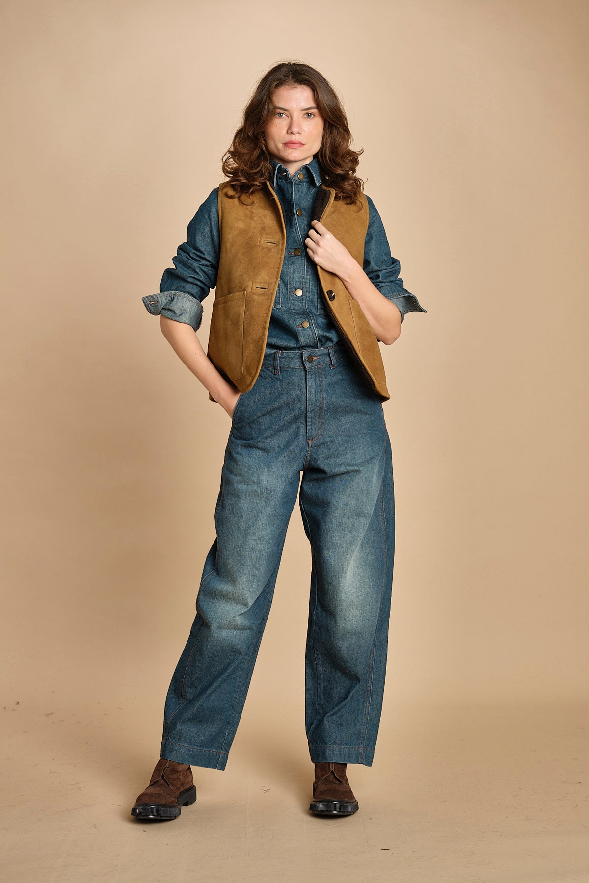 camicia in denim. CHE0192 BLE3525W soeur 