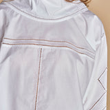 camicia collo alto e ajour. CHE0232 BLA0125W soeur 