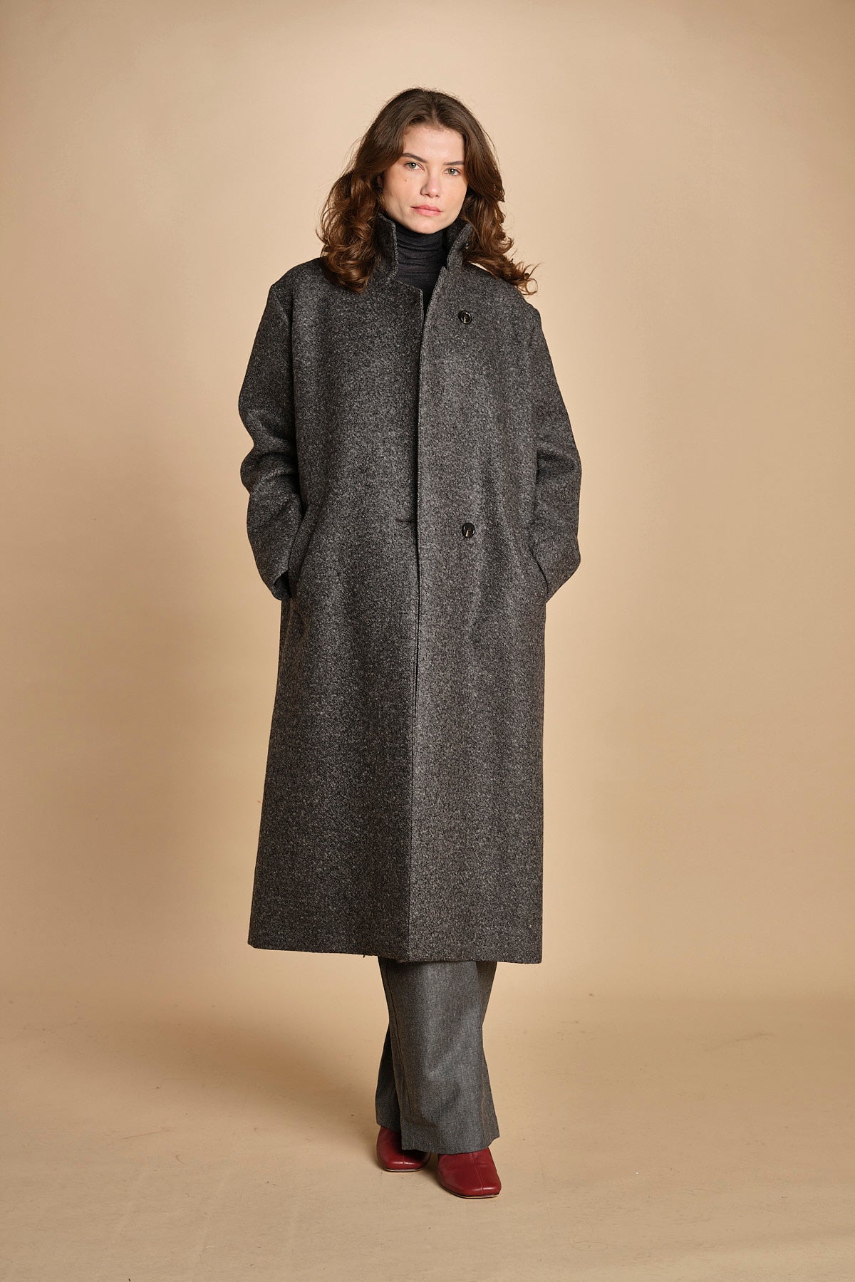 cappotto uomo melange. MAN0156 GRI2125W soeur 