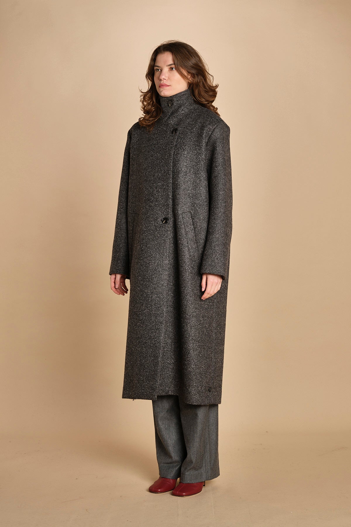cappotto uomo melange. MAN0156 GRI2125W soeur 