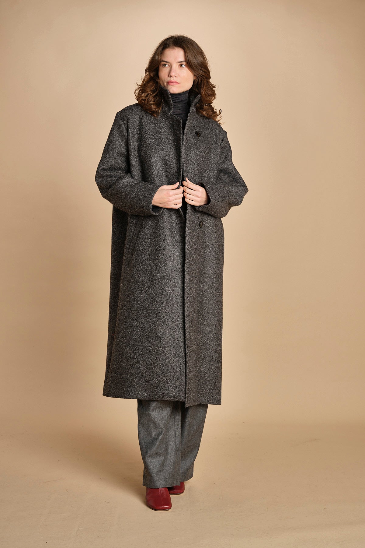 cappotto uomo melange. MAN0156 GRI2125W soeur 