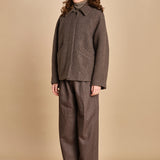 giaccone in lana cotta. MAN1509 GRI2224W soeur 