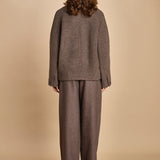 giaccone in lana cotta. MAN1509 GRI2224W soeur 