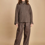 giaccone in lana cotta. MAN1509 GRI2224W soeur 