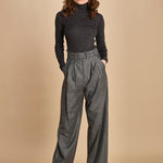 pantalone con due pinces occhio di perenice. PAN0173 GRI0125W soeur 