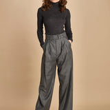 pantalone con due pinces occhio di perenice. PAN0173 GRI0125W soeur 