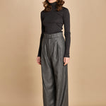 pantalone con due pinces occhio di perenice. PAN0173 GRI0125W soeur 