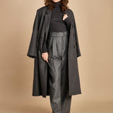 pantalone con due pinces occhio di perenice. PAN0173 GRI0125W soeur 