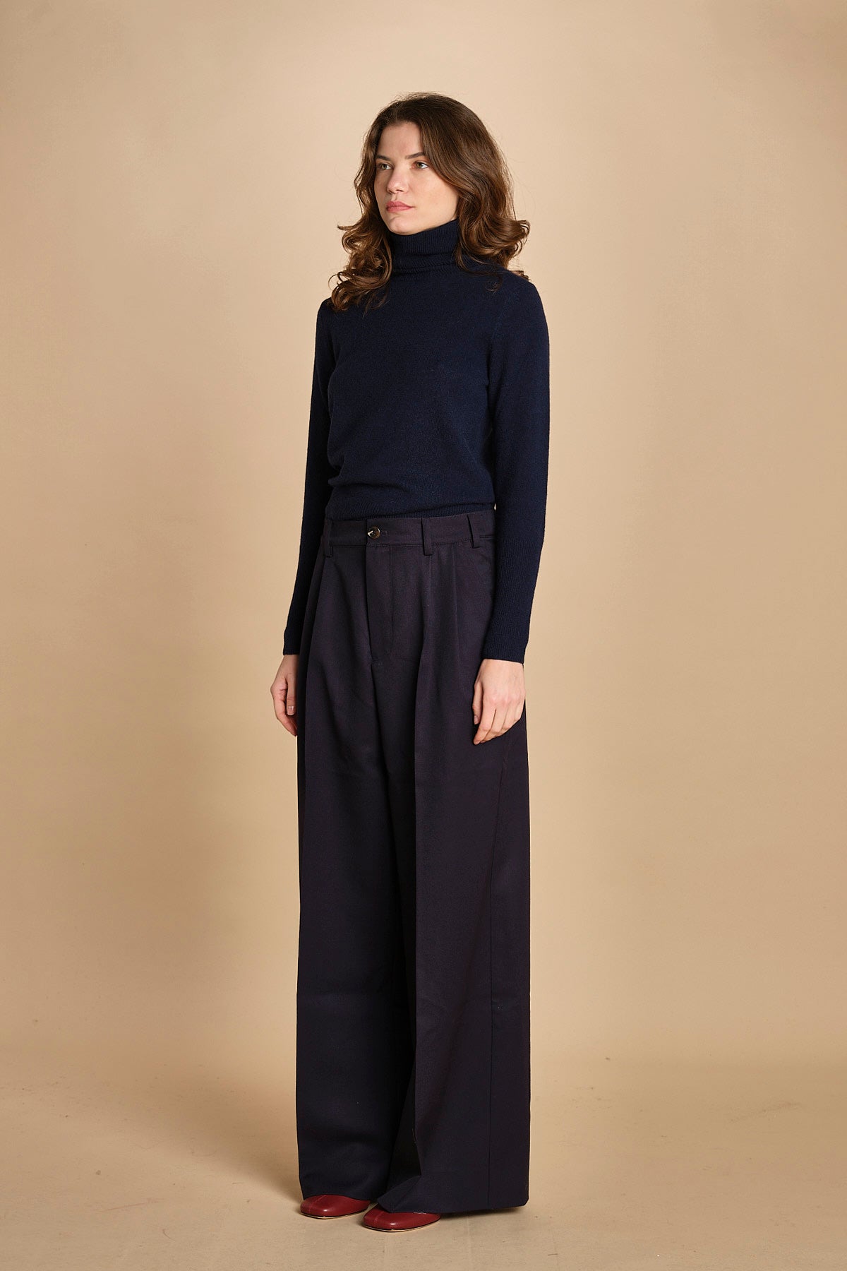 pantalone con 2 pinces ed elastico. PAN0241 BLE1935W soeur 
