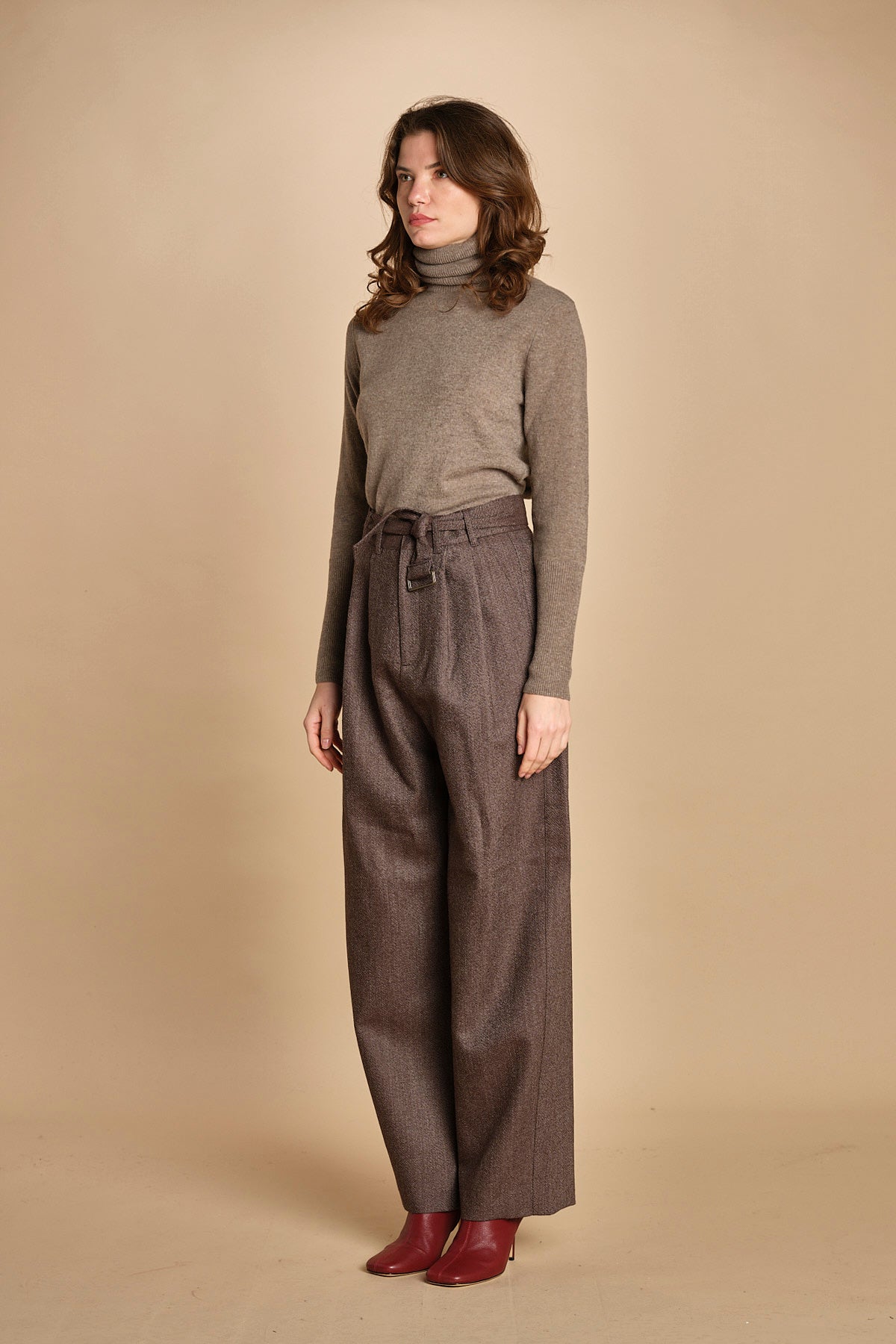 pantalone con due pinces occhio di perenice. PAN0261 MAR1025W soeur 