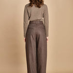 pantalone con due pinces occhio di perenice. PAN0261 MAR1025W soeur 