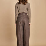 pantalone con due pinces occhio di perenice. PAN0261 MAR1025W soeur 