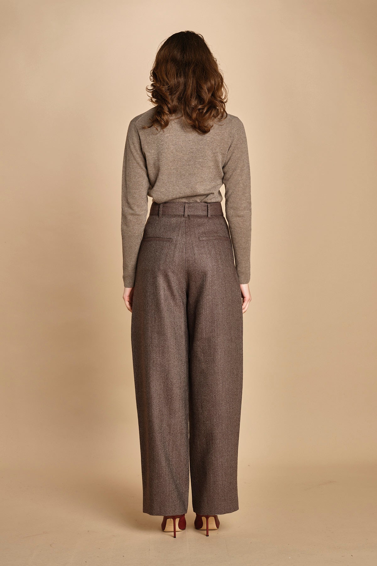 pantalone con due pinces occhio di perenice. PAN0261 MAR1025W soeur 