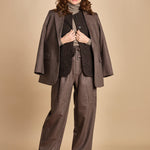 pantalone con due pinces occhio di perenice. PAN0261 MAR1025W soeur 