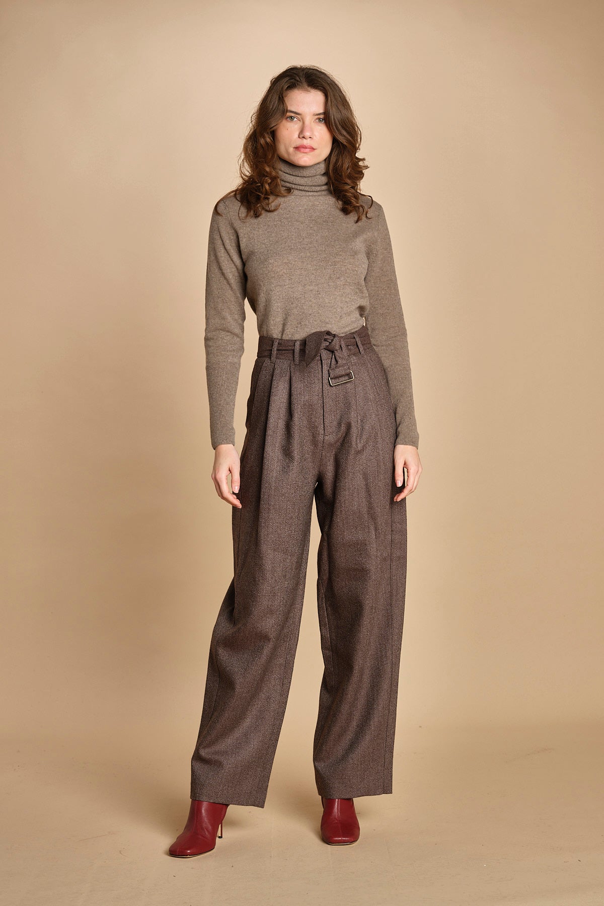 pantalone con due pinces occhio di perenice. PAN0261 MAR1025W soeur 