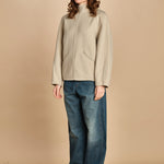 felpa double con cappuccio. PUL0123 BLA0225W soeur 