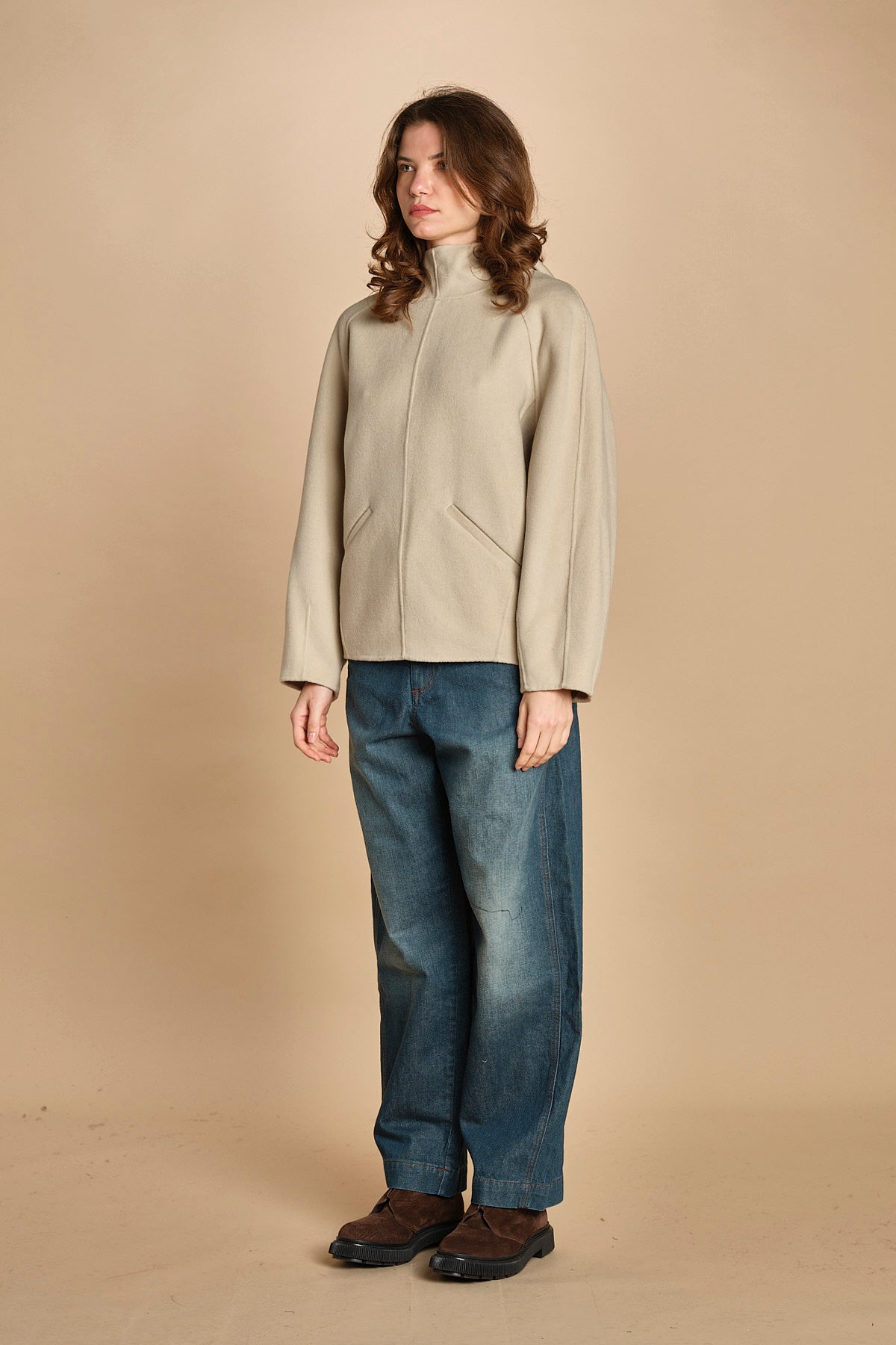 felpa double con cappuccio. PUL0123 BLA0225W soeur 